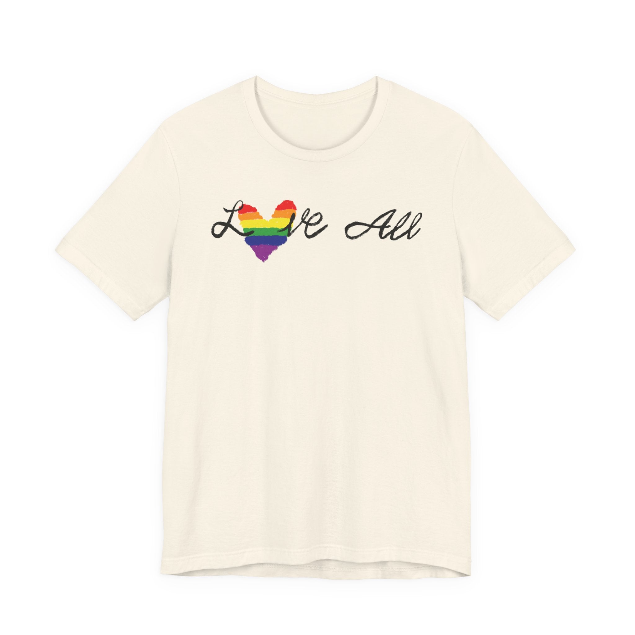 Love All - Rainbow Pride Heart Shirt