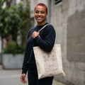San Francisco Postcard Canvas Tote — 'Greetings From' Illustrated Travel Bag