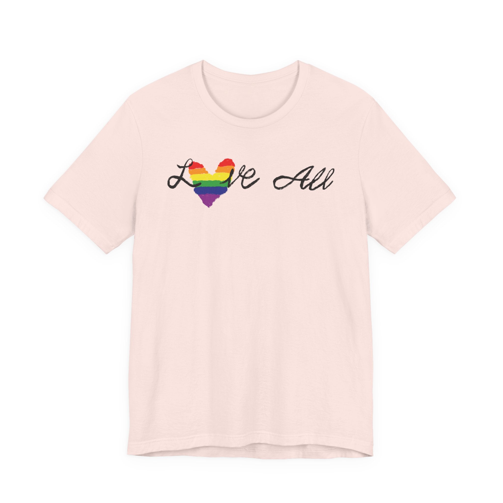 Love All - Rainbow Pride Heart Shirt